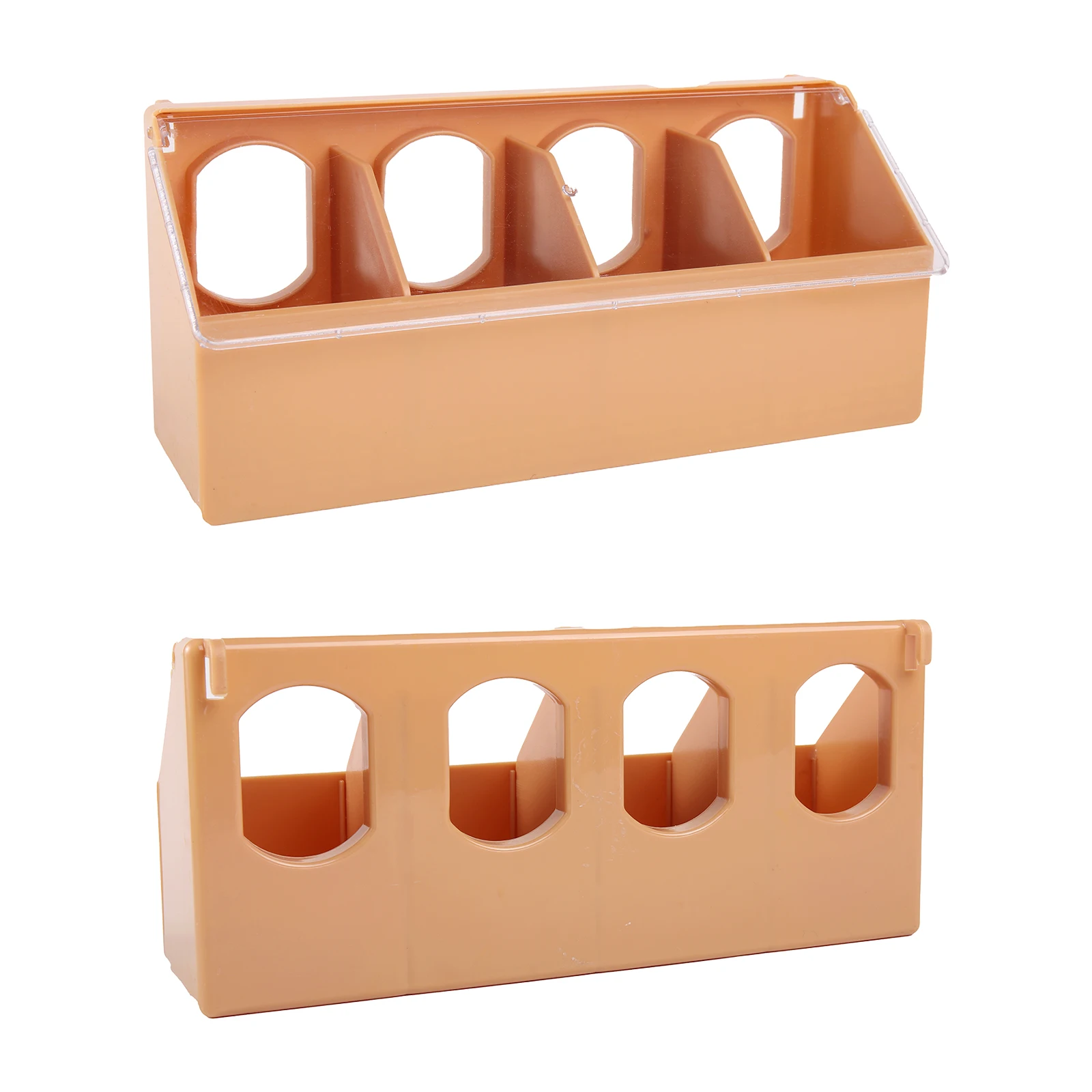 Pigeon 1/2/4Hole Hanging Cage Box Automatic Feeder Large Capacity Food Trough Food Storage Case Birds Supplies Pets Product 1Pc - Image 5