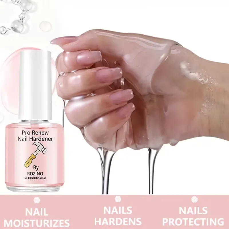 Liquido rinforzante per unghie da 16 ml, rinforza e protegge le unghie, ripara le superfici delle unghie danneggiate, migliora le unghie fragili e sottili, previene le screpolature, nutre il cucciole delle unghie, indurisce le unghie, essenziale per la cura quotidiana delle unghie, formato portatile, formula delicata senza formaldeide, migliora le unghie fragili e facilmente rotture, nutre il cucciole delle unghie in modo sano. - immagine 5