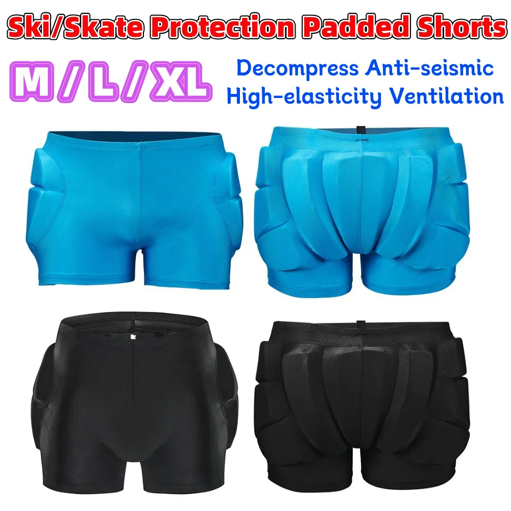Ski Gear Hip Butt Winter Skate Protector Shock Absorb Sports Pants Protective Padded Shorts for Snowboard Skate and Ski