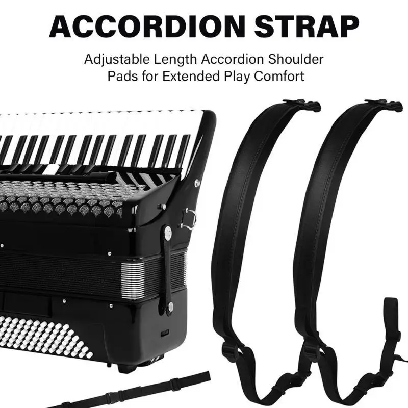 Accordion Strap Soft Nylon Fabric Accordion Shoulder Harness Strap Adjustable Buckles 96-120 Bass Accordions