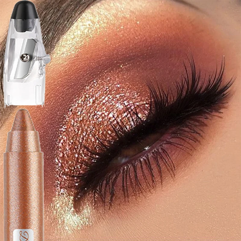 Pearlescent Eyeshadow Pencil Glitter Silkworm Liner Pen Highlighter Long Lasting Matte Eye Shadow Stick Eyes Makeup Cosmetics eye shadow,eyeshadow stick,eye shadow stick