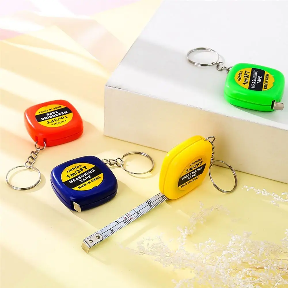 Multicolor Mini Telescopic Digital Ruler with Keychain