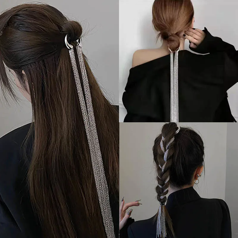 

Модная темпераментная Свадебная повязка на голову 2022, модная женская длинная бахрома, аксессуары для волос, свадебные украшения