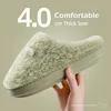 New Winter Slippers for Women Men Indoor Furry Warm Home Shoes Soft EVA Thick Sole Plush Women Couples Cute Platform Slides 1