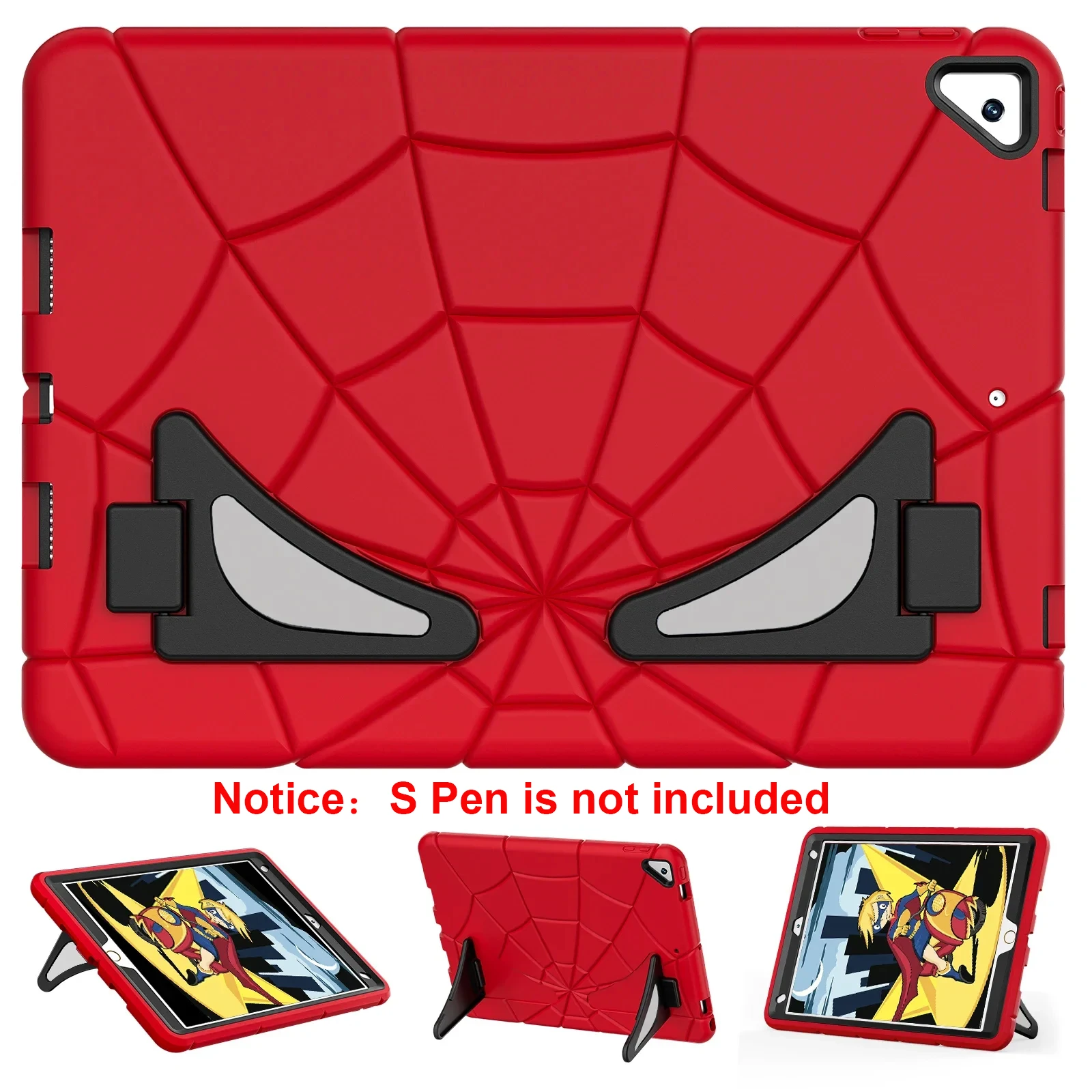 Capa de Tablet à Prova de Choque para Crianças Ipad Pro 11 2023 Air Ipad 6ª Geração 10.2 9ª Geração 8ª Geração 7ª Geração 10.2 9.7 2023 2023 - Imagem 2