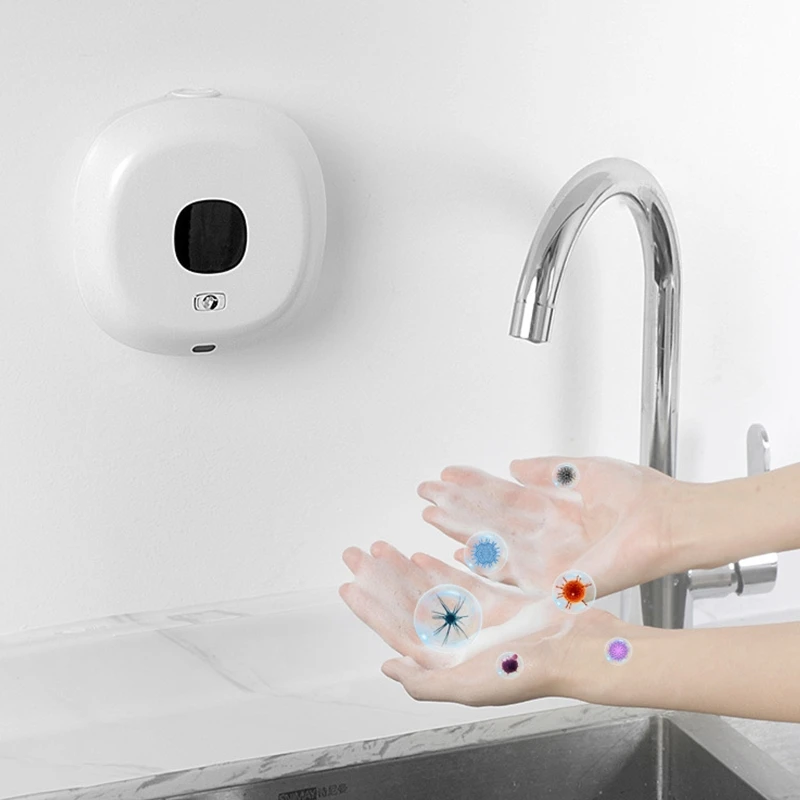 E5Be Wall Mounted Touchless Soap Dispenser 300Ml Auto Soap Dispenser For Shopping Mall Hospital Office 3 Dispensing Modes