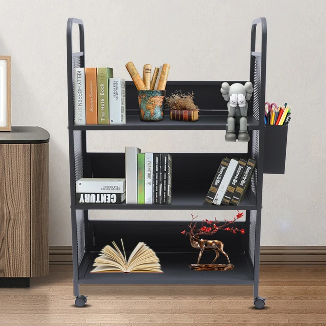 Manage Your Books with Ease: The 3 Tier Rolling Book Cart