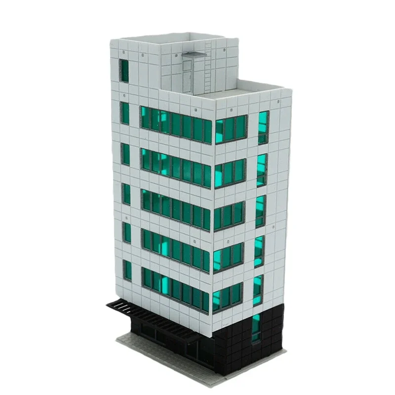 Original 1/150 N Scale Scene Outland Models Colored Railway Modern City Building DIY Assembly Micro Toy Landscape Xmas gifts 6