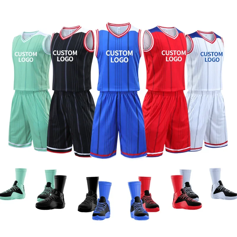 Polyester Basketball Jersey Quick Dry Mesh Breathable Sport Training Plus Size Basketball Uniform For Men'S LQ310