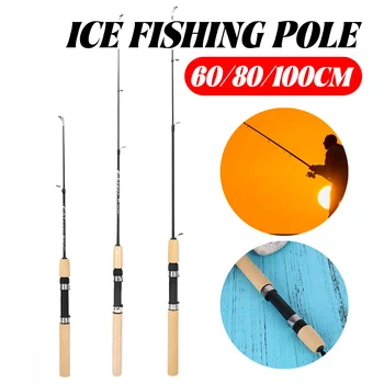 60/80/100cm Mini Telescopic Ice Fishing Rod 1