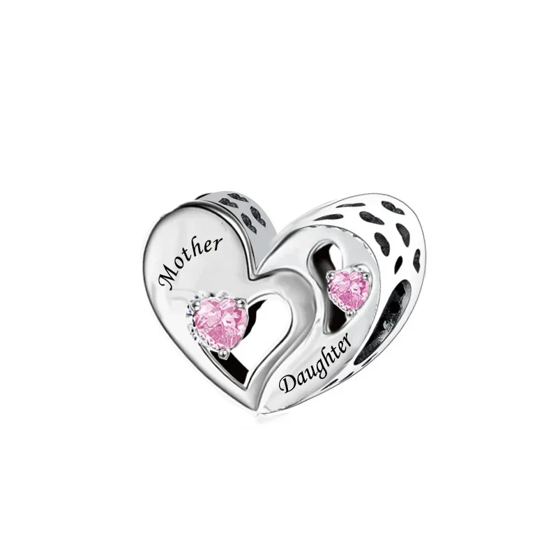 FC Jewelry Fit Original Pan Charms Bracelet 925 Silver Mother Daughter Brother Sister Puzzle Bead For Making Women Berloque DIY 5