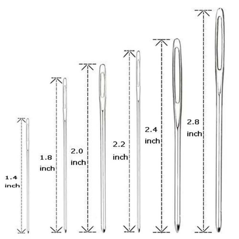 

Large Eye Sewing Needle with Convenient Storage Tube Big Eye Sharply Needle Set