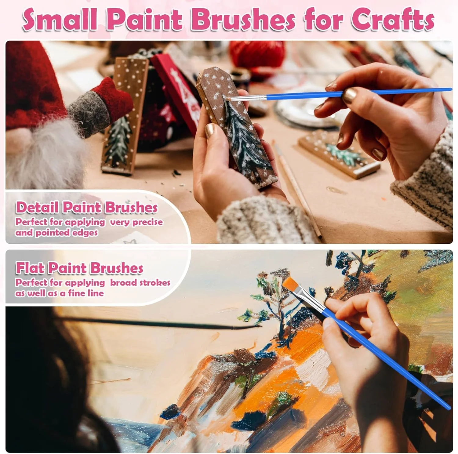 Paint Brush Oil Watercolor Brushes 50Pcs/bag tool For Painting Detail Essential Props For Painting Art Ceramic coloring Pottery