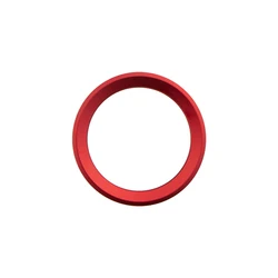 Premium Aluminum Steering Wheel Logo Trim Cover (RED)