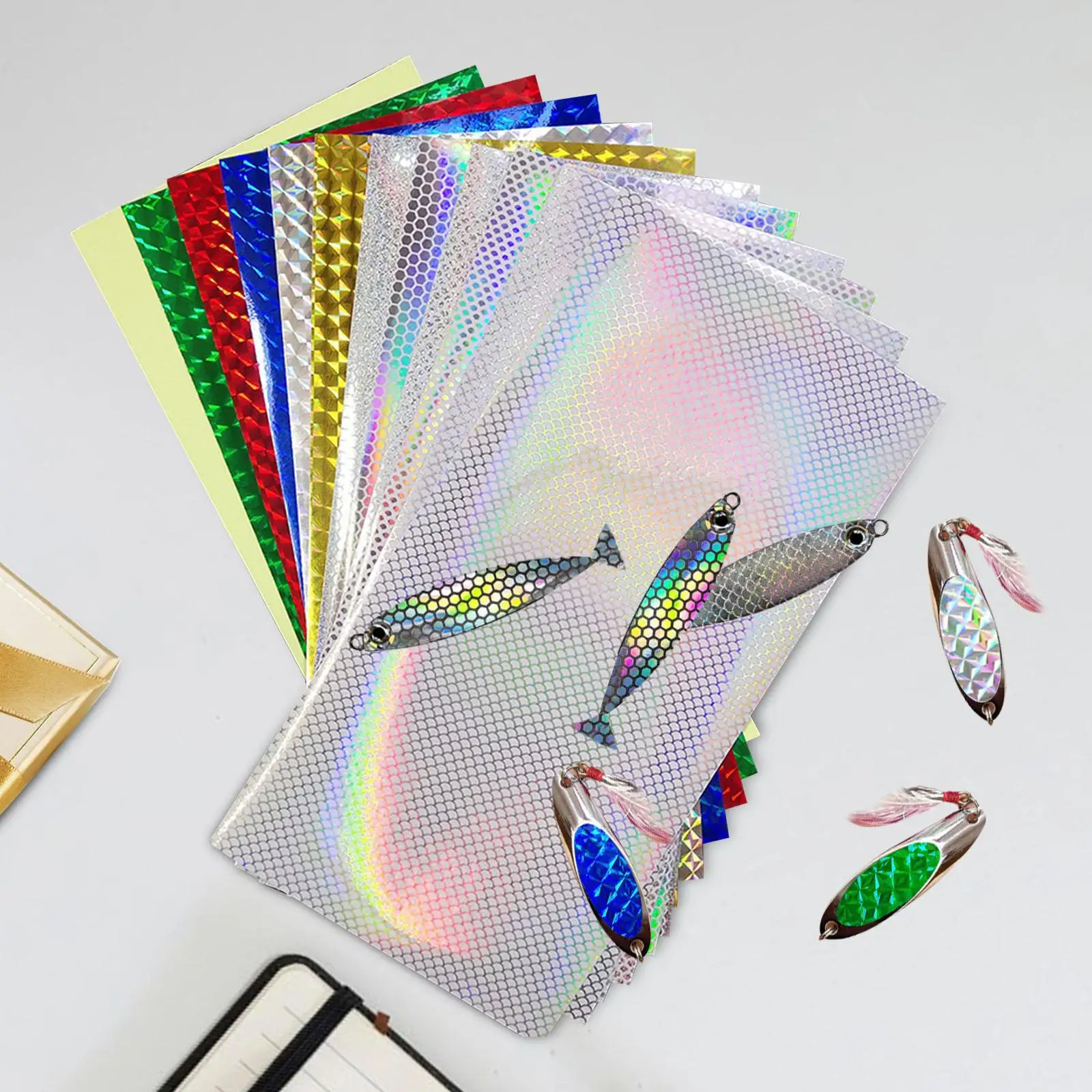 12Pcs Fishing Lure Stickers Fishing Tape for Enthusiast Freshwater Saltwater 12Pcs Fishing Lure Stickers Fishing Tape for Enthusiast Freshwater Saltwater