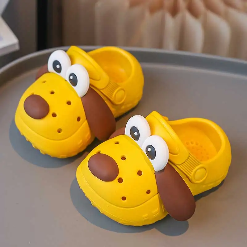 Children's cartoon puppy hole shoes Walking shoes Home beach quick drying lightweight non slip sandals Upstream kids shoes kids sandals sandals and clogs