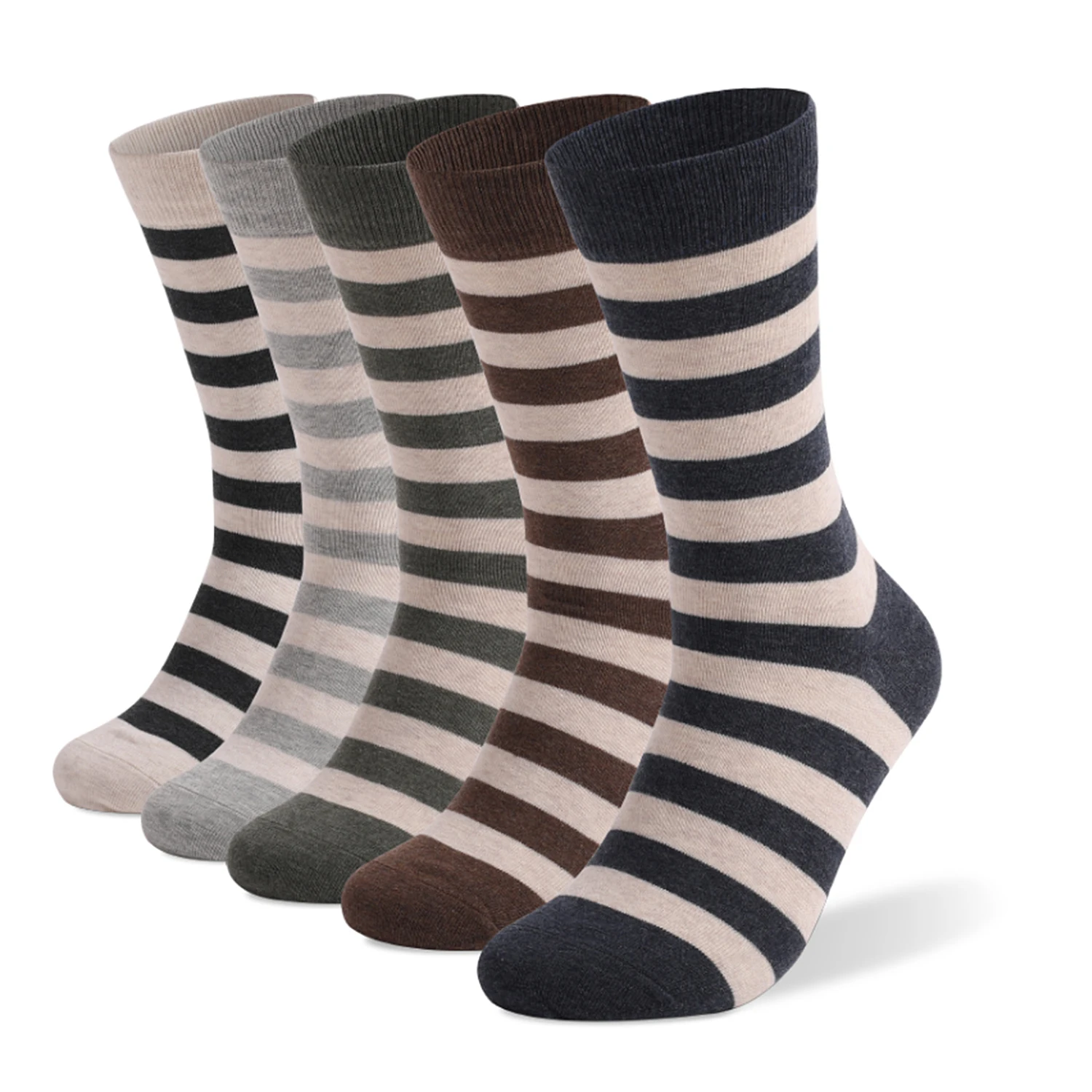 5-Pairs-Breathable-Cotton-Men-Dress-Socks-Colorful-Fashion-Funny-Grid ...