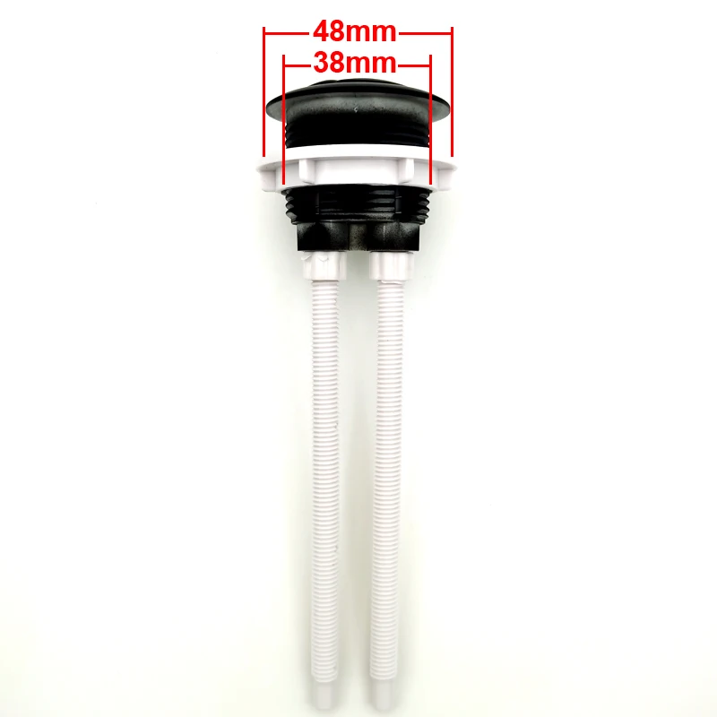 Dual Flush Toilet Tank Black colour Button Round shape Toilet Push Buttons Bathroom Accessories 38mm