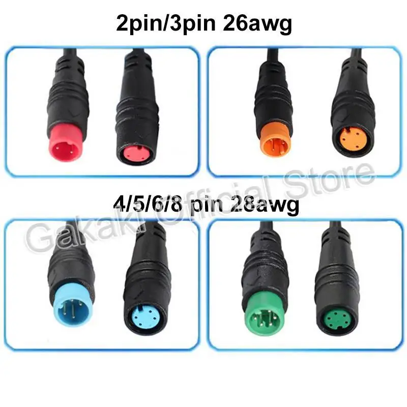 1 paar Vrouwelijke Mannelijke Plug 2 3 4 5 6 Pin Elektrische Gezamenlijke Plug Waterdicht voor Ebike Display M8 Kabel Optionele Connector Q1 kopen vanaf een prijs van 1.73