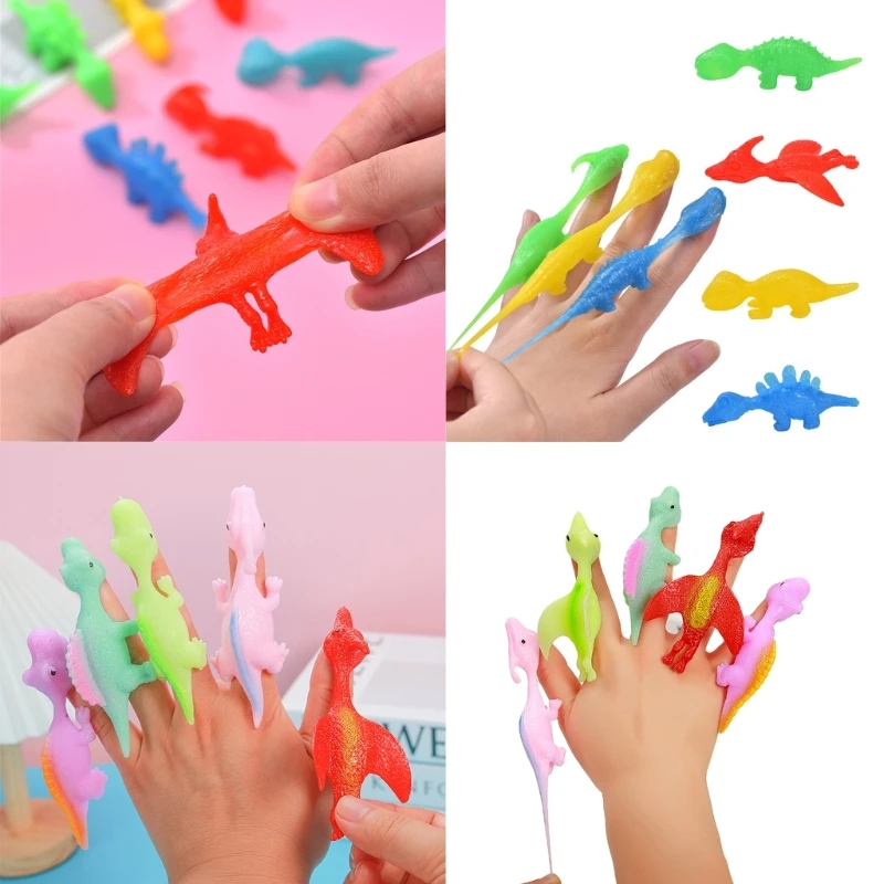 

Exciting Stretchy Flying Pranks Finger Slingshots Animal Catapult Funny Flicking Chicken Toy for Kids Adults Interactive