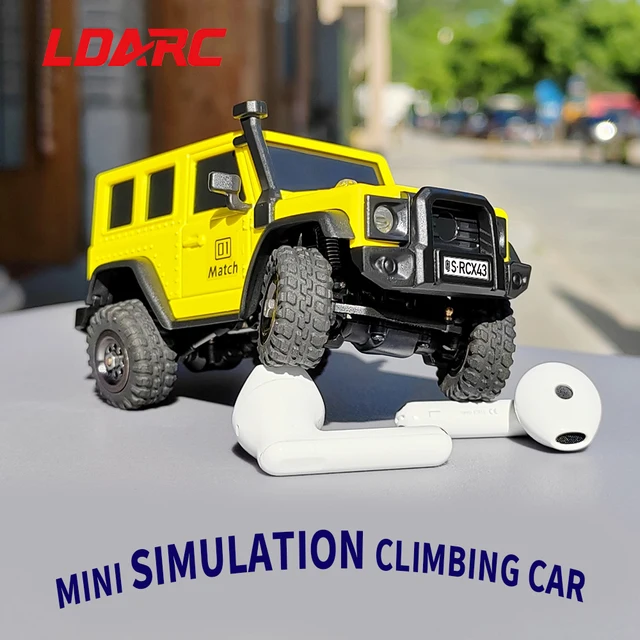 LDARC X43 1/43 MINI RC Electric Remote Control Model Car Desktop Crawler RTR 4WD Adult Children's Toys 3
