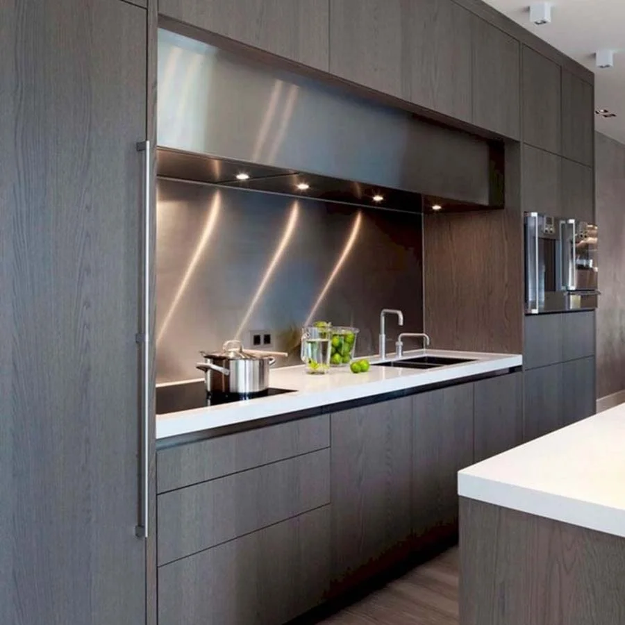 

Melamine Finish Kitchen Cabinet 18mm HMR Board Guangzhou Factory