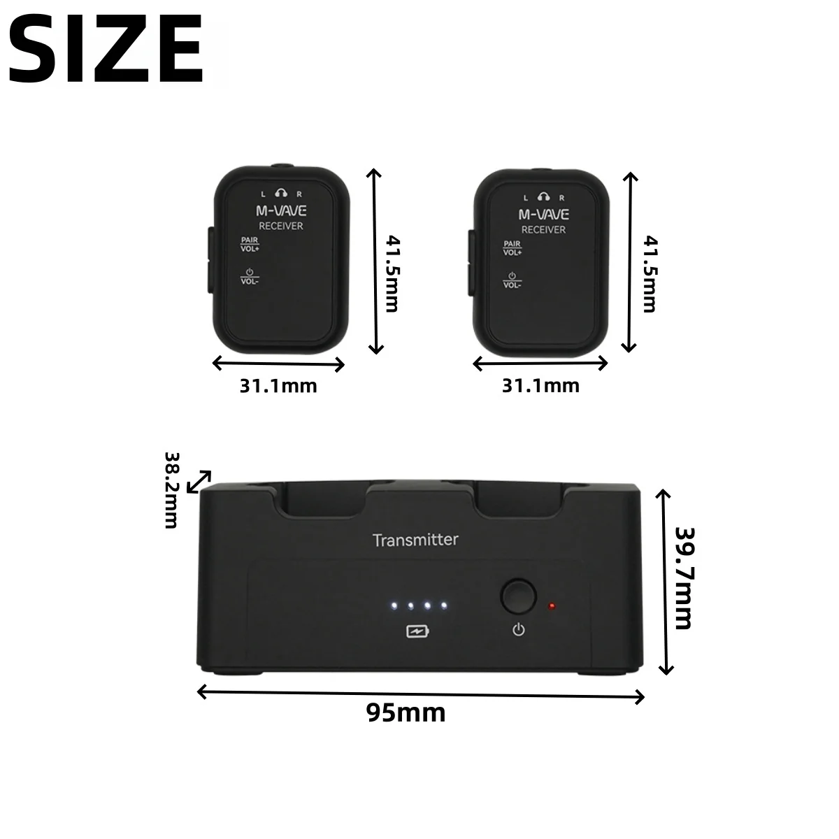 รูปสินค้า หูฟังเกมมิ่งไร้สาย 2.4GHz เวลาแฝงต่ำ 3ms เคสชาร์จ