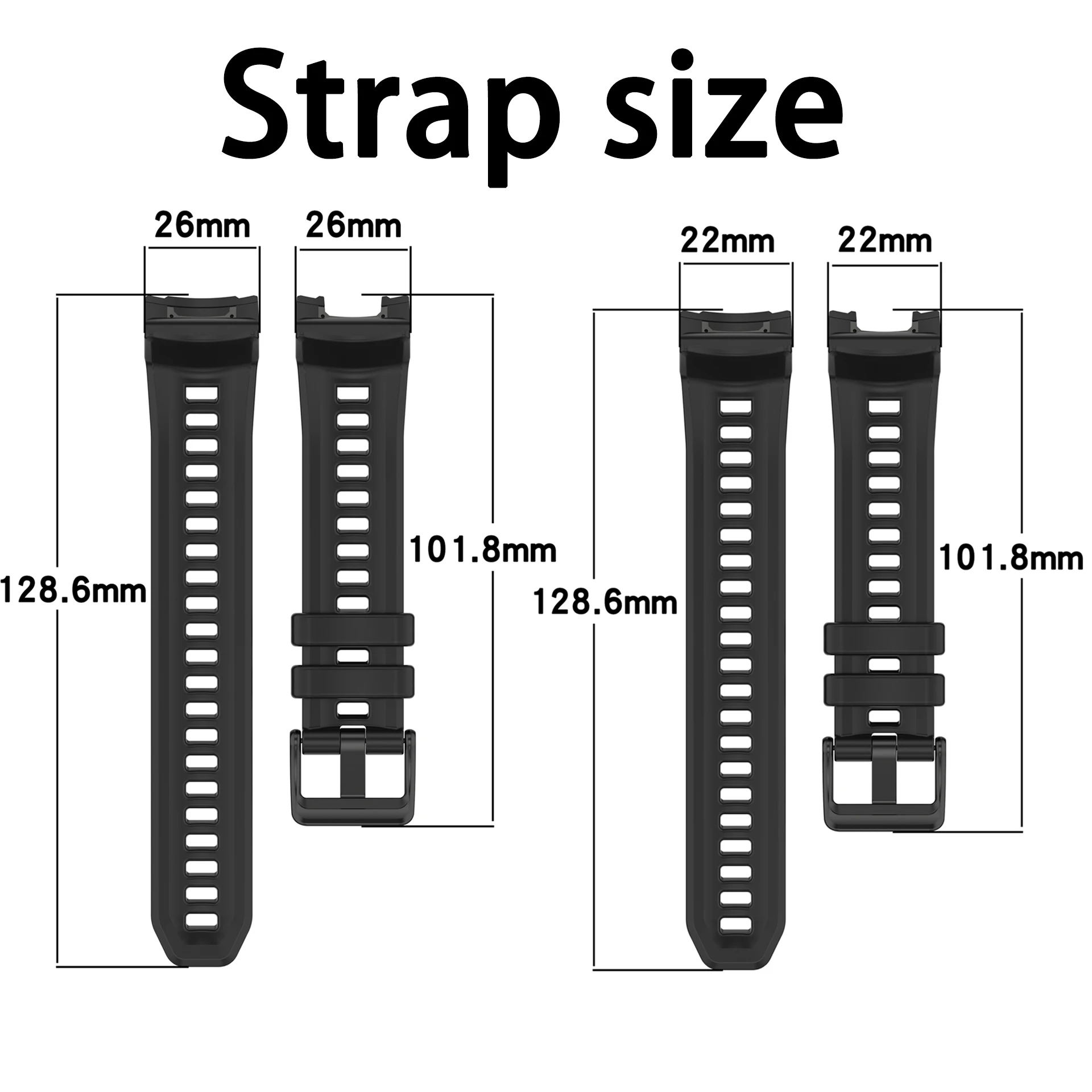 Durable Silicone Adventure Watch Strap