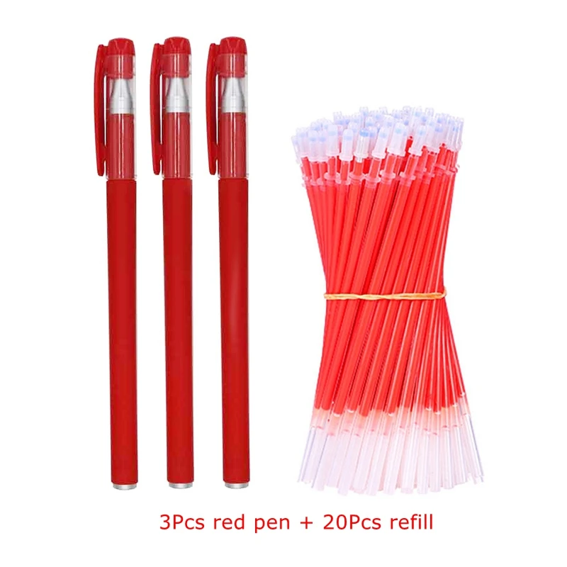 Colorful Gel Ink Pen Set - Fine Point 0.5mm - Cute Kawaii Stationery Supplies