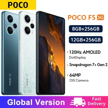 글로벌 버전 POCO F5 5G 트리플 카메라, 스냅드래곤 7 세대 2 옥타코어, 120Hz, AMOLED, 도트 디스플레이, 64MP, OIS 67W NFC