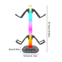 REMANK Game Controller Holder PS5 For PS5 slim PS4 PC XBox Control Handle Bracket Headphone Holder Storage Accessories RGB light - Image 5