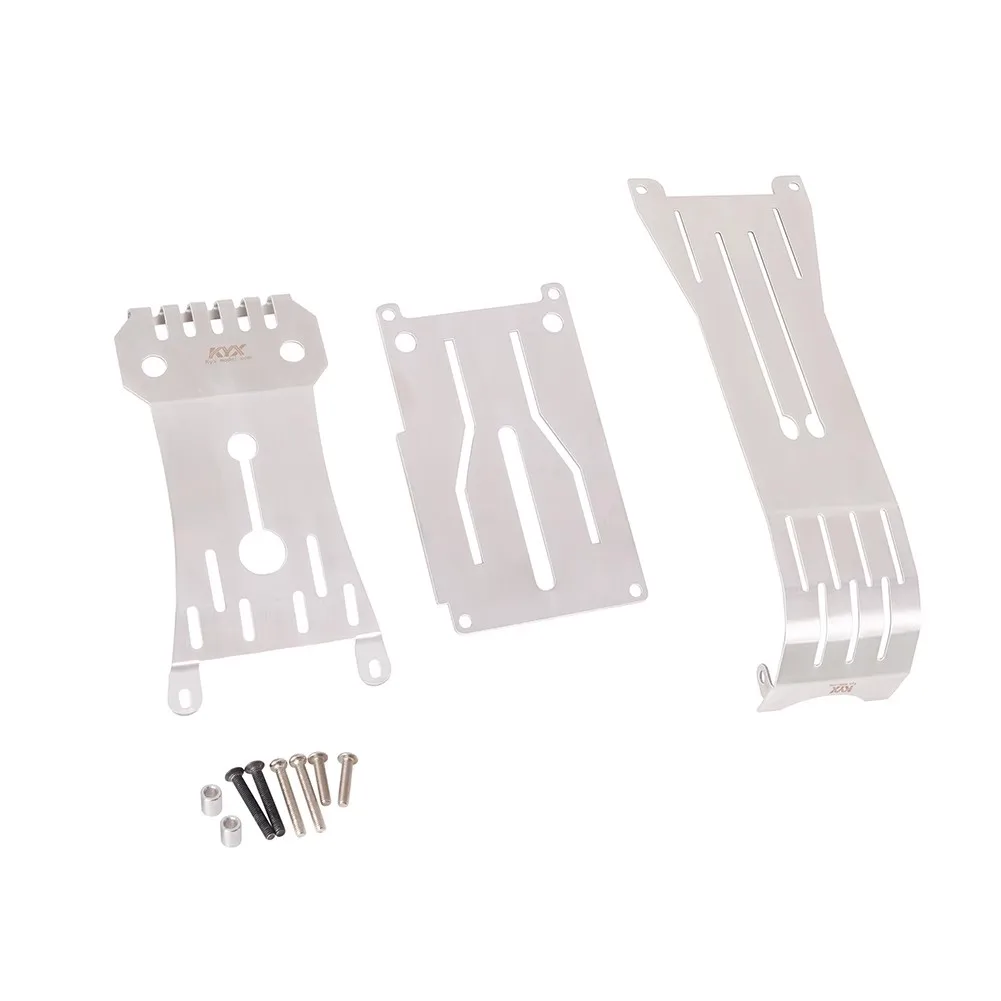 KYX Stainless Steel Chassis Protection Plate Set for TAMIYA 1/10 Hotshot II 58737