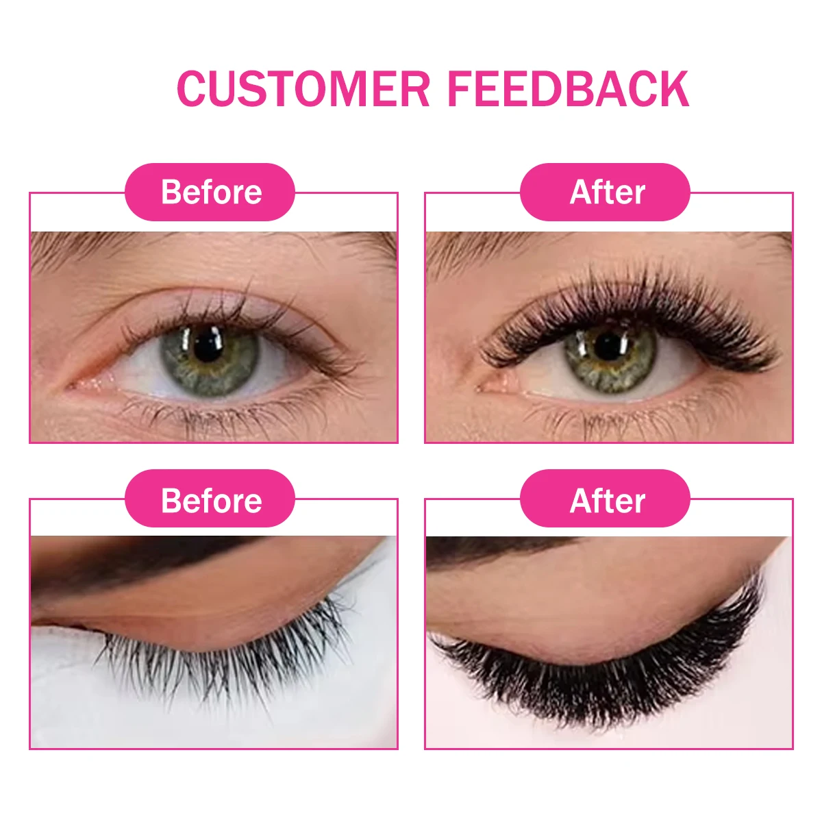 Schmale 500er Fächerwimpern 4D 5D 6D 7D 8D mit spitzer Basis, lose Fächerwimpern, vorgefertigte mittel schmale Wimpern mit schmalem Stiel, schmale Fächerwimpern für Wimpernverlängerung – Detail 8
