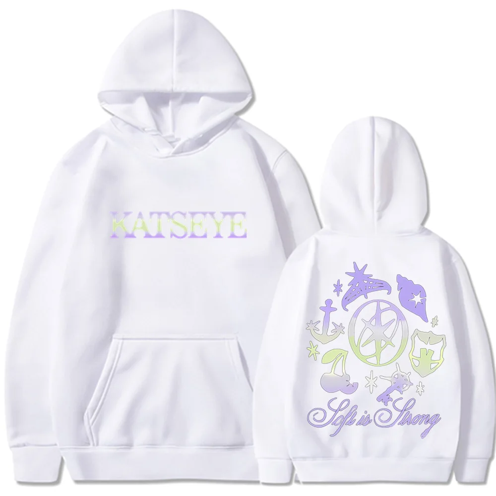 KATSEYE TOUR كنزة بغطاء رأس من الصوف الجمالي 2025...