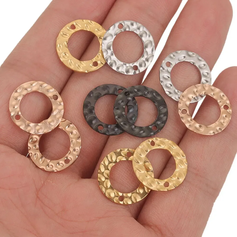 DIY Double Hole Pattern Piece Pendant Bracelet Necklace Connecting Accessories 2