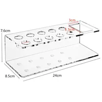 10-Slot Acrylic Dry Erase Marker Holder Wall Mounted Eraser Organizer Storage Rack Pen Pencil Stand Stationery School Supplies 2