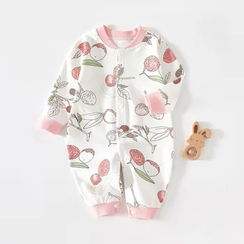 ملابس الفتيات 2025 ملابس الطفل المتسكعون الوليد رومبير الخريف بذلة للأطفال الرضع داخلية وقطعة واحدة الصبي 3