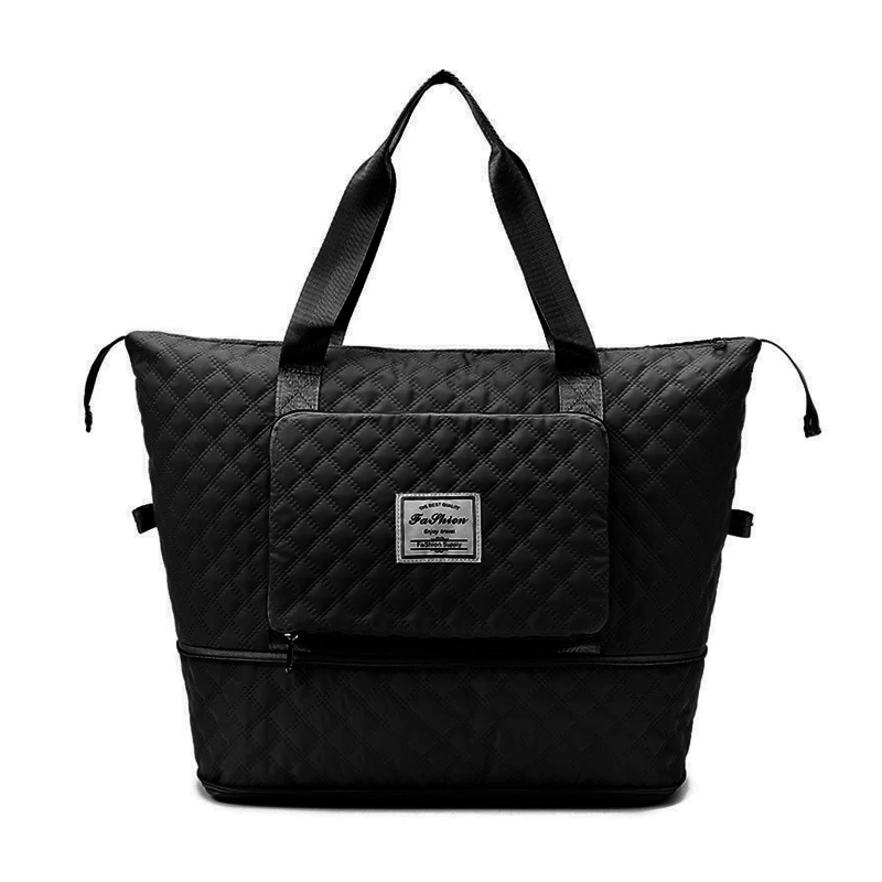 Collapsible Travel Tote Bag Gym Bag Expandable Duffel Bag for Women Men Travel