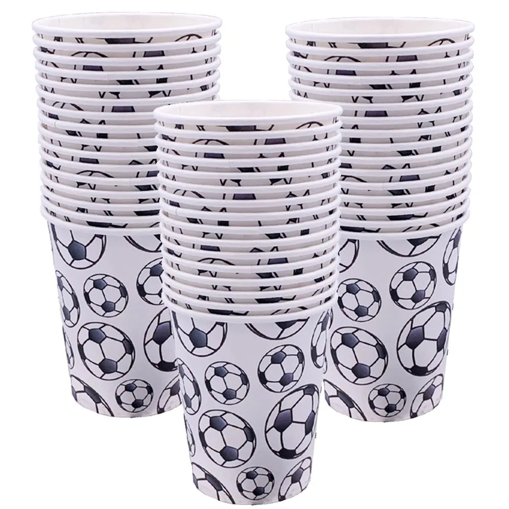 8pcsFootballPaperCupsSoccerPartyPaperCupsDisposablePaperCupsSportsThemedBoys