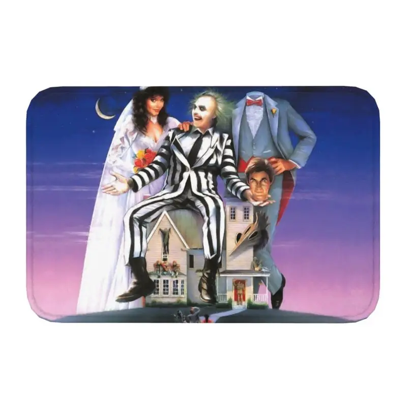 Beetlejuice Movie Tim Burton Door Floor Kitchen Tappetino Da Bagno Antiscivolo Outdoor Halloween Film Door Mat Garage Ingresso Tappeto Tappeto