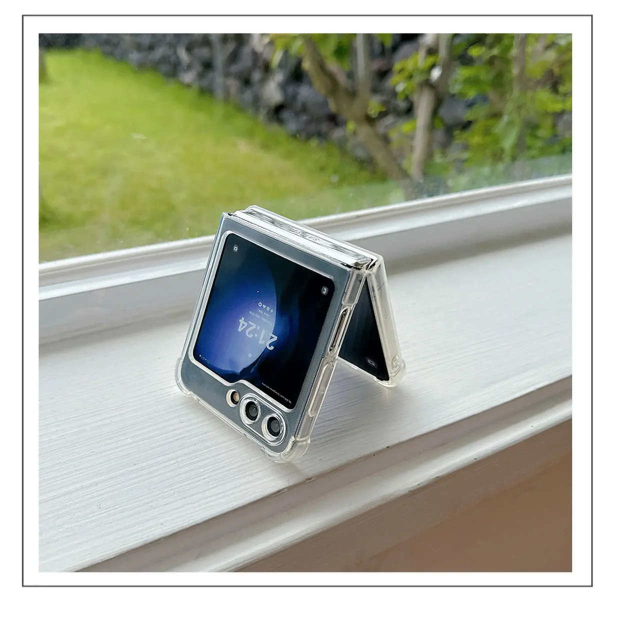 애니메이션 Sanrio 헬로 키티 전화 케이스 삼성 갤럭시 Z 플립 3 4 Z 플립 5 Z 폴드 4 5G PC 소프트 안티 가을 뒷면 커버