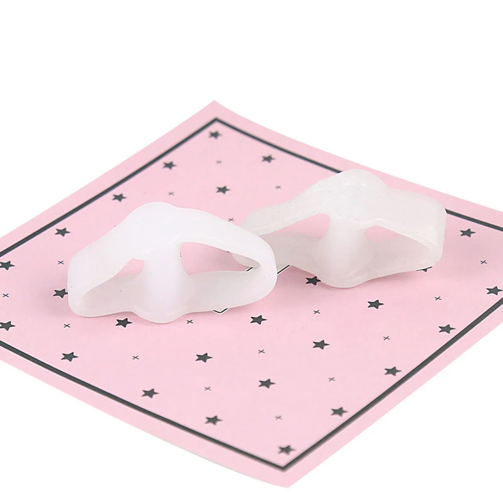 1Pair Toe Orthosis Clip Pads Pain Relief Finger Bunion Orthotics Protector Soft Protective Toe Stretchers for Plantar Fasciitis