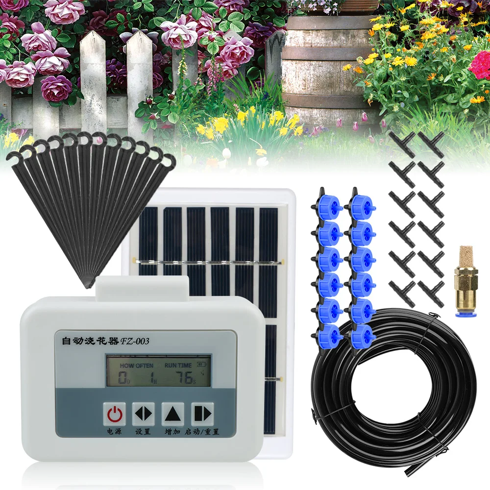 

Potted Drip Sprinkling Automatic Water Pump Solar Energy Watering Device Garden Dripper Intelligent Timer Irrigation System