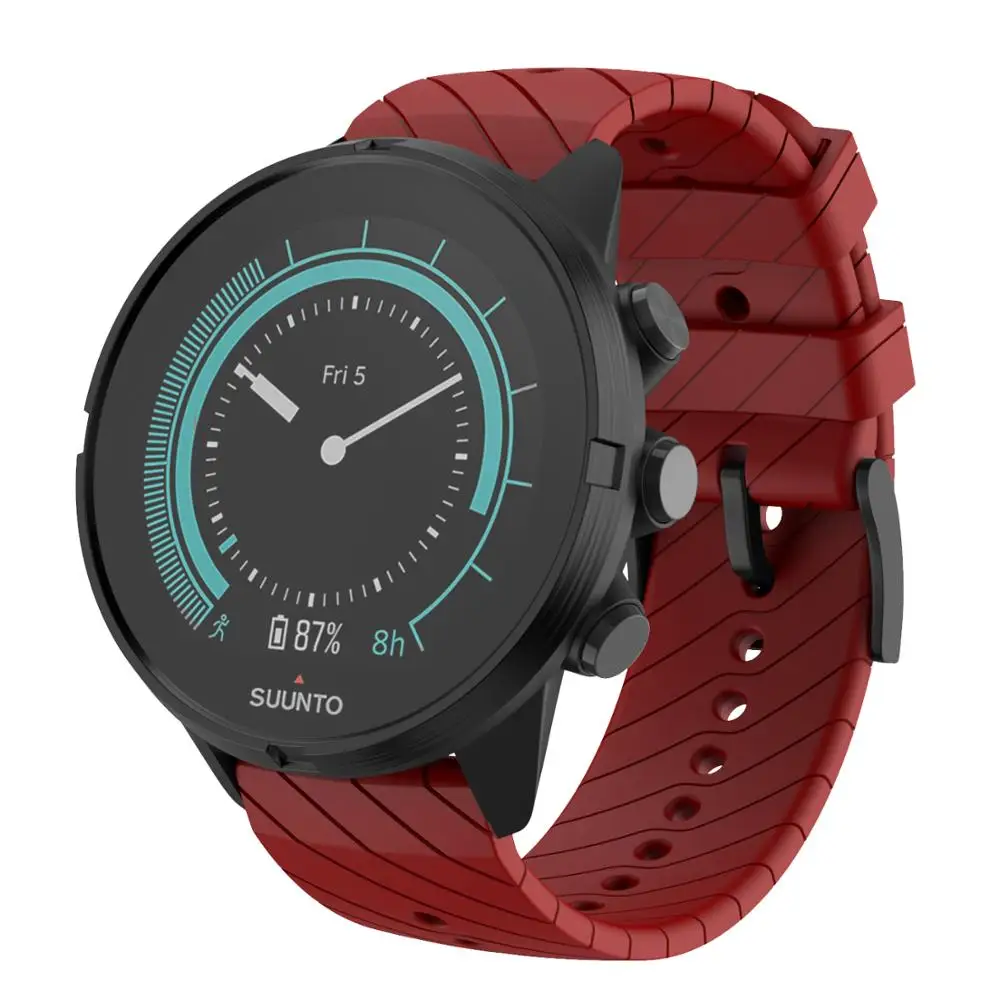 Cinturino Sportivo In Silicone Per Suunto 9/Suunto 9 Cinturino Per Orologio Baro 24Mm Per Accessori Per Smartwatch Da Esterno Suunto Spartan