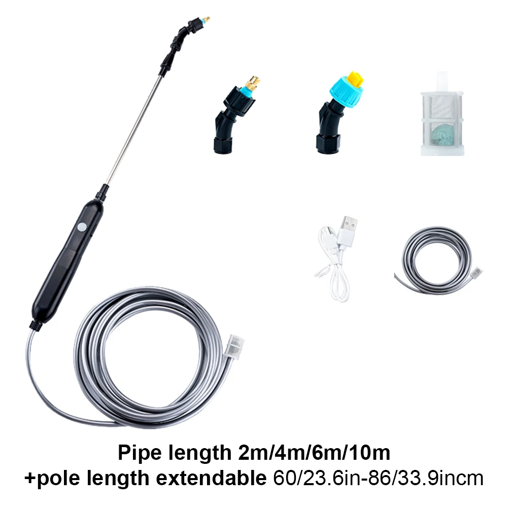 Portable Electric Garden Sprayer with 2 Mist Nozzles