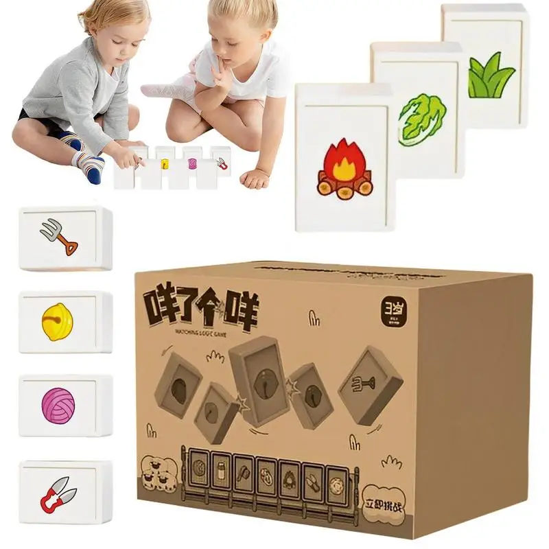 Mahjong Matching Game Portable Connect Board Game Portable Matching Block Puzzle Family Interactive Toy
