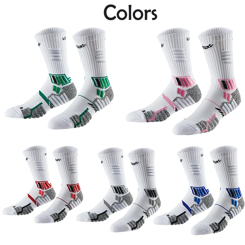 ONUPGO Lot de 5 bandeaux, chaussettes de sport rayées, bandeau de sport, bandeaux, chaussettes hautes pour homme et femme, costume des années 80, fête sur le thème des années 80