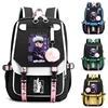 Popular Anime Satoru Gojo Harajuku Pattern Backpack Teenager Fashion Outdoor Zipper Rucksack USB Large Capacity Backpacks 1