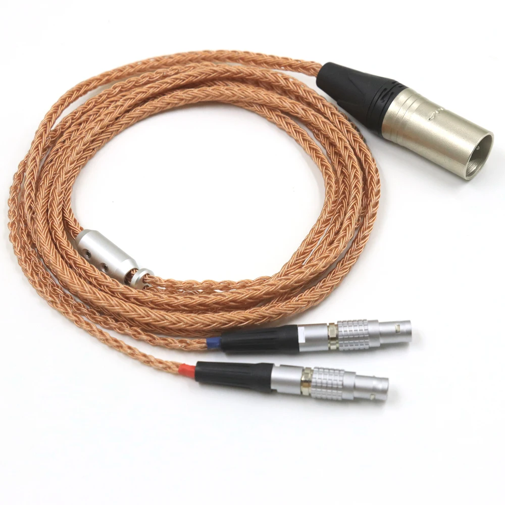 

High Quality Xlr 2.5 3.5 4.4 mm 16 Core Copper Headphones Replacement Cable Upgrade Cabl for Focal Utopia ELEAR Headset