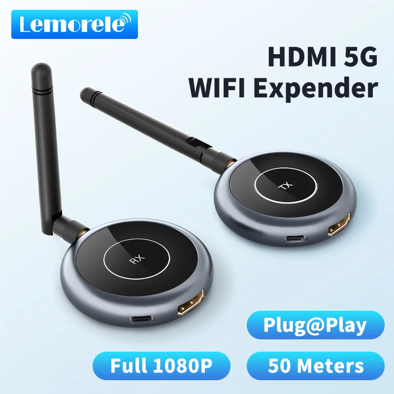 50m Office Meeting Wireless Transmission HDMI Extender Video Transmitter Receiver Display Adapter for Camera PC To TV Projector hd video wireless transmitter